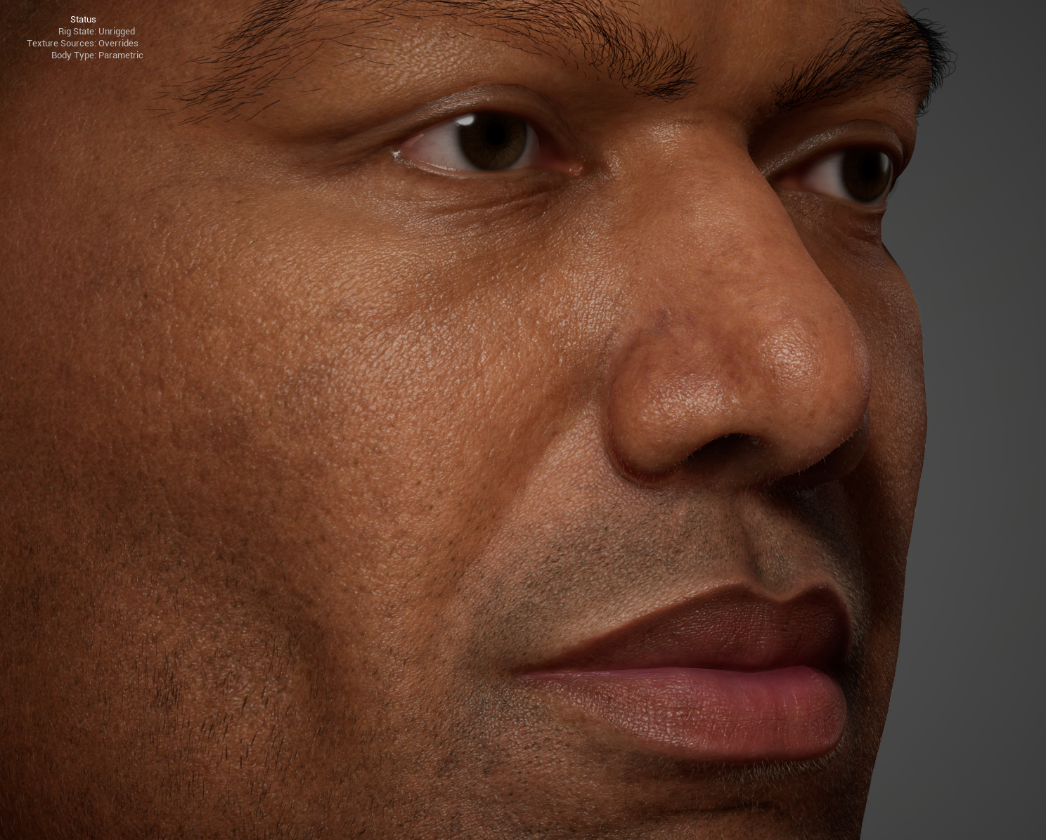 Custom Character — Closeup